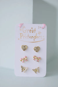 Boutique Dazzle Studded Earrings by Great Pretenders