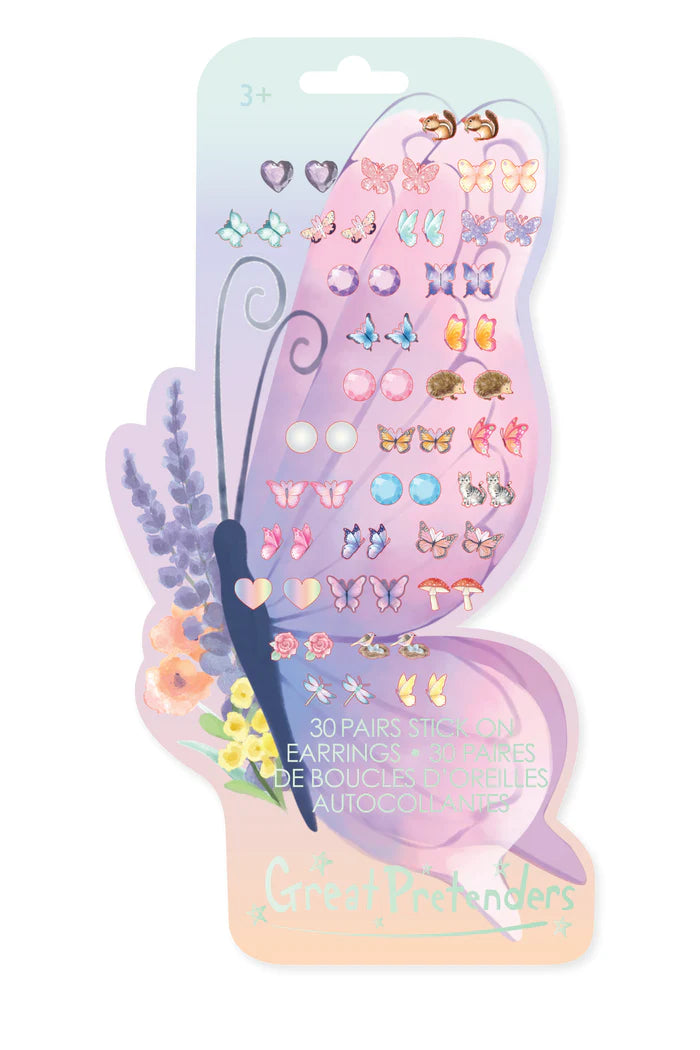 Butterfly Sticker Earrings by Great Pretenders