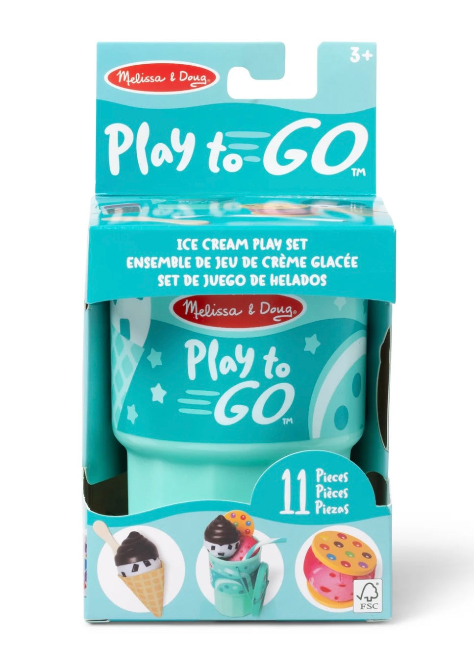 Melissa & Doug Play to Go Ice Cream Playset