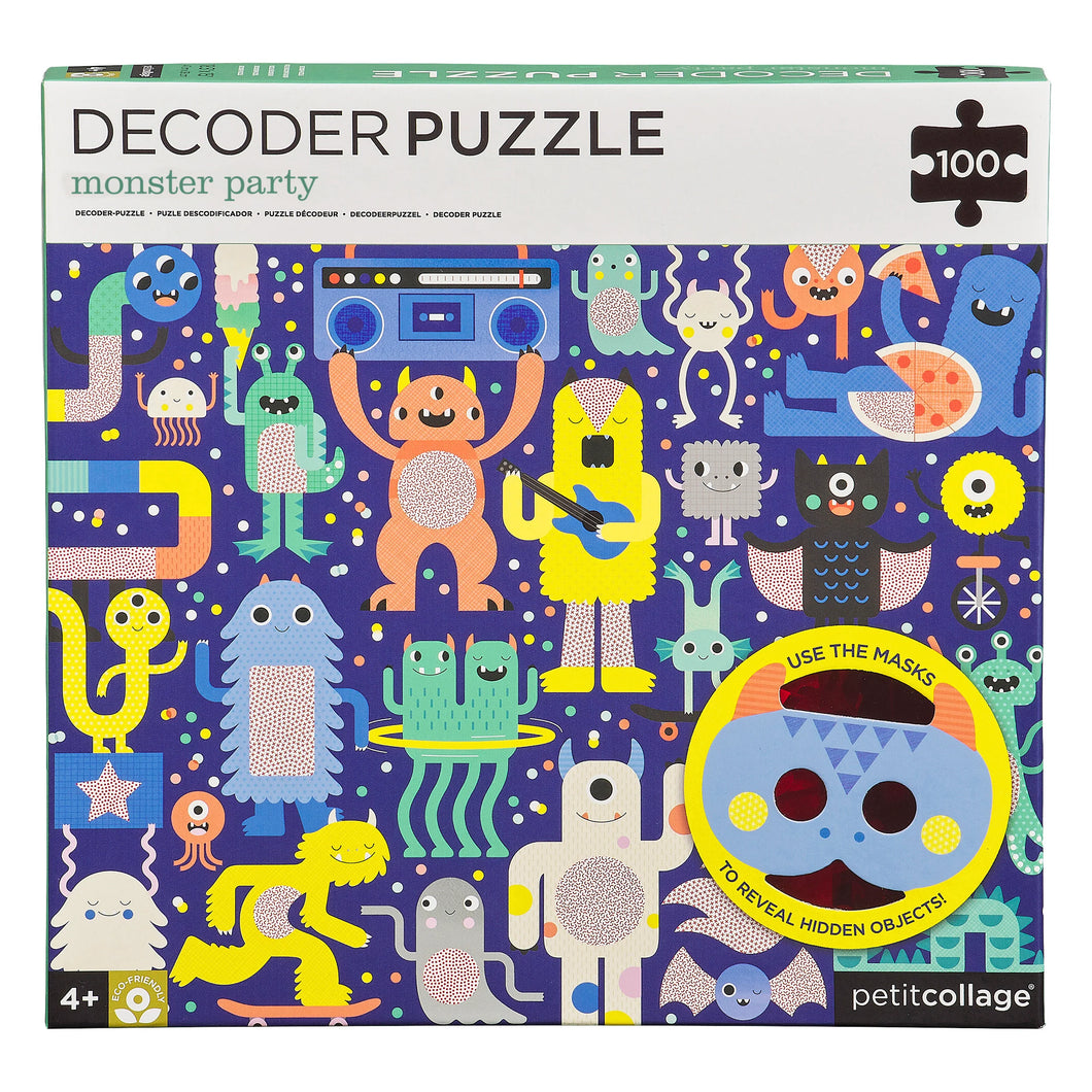 Monster Party Decoder Puzzle by Petit Collage