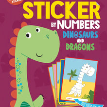 Load image into Gallery viewer, My First Sticker By Numbers: Dinosaurs and Dragons
