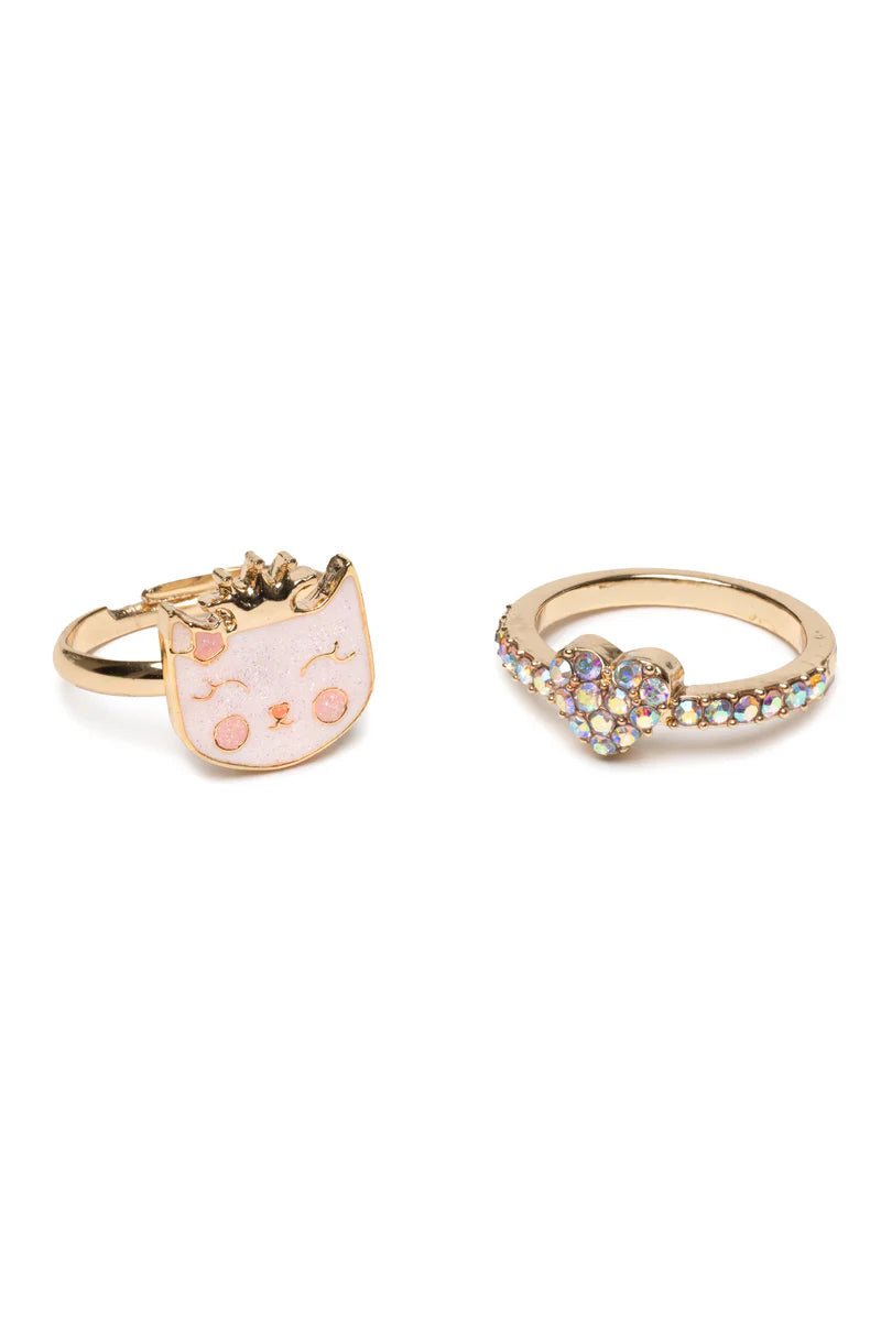 Boutique Kitty Love Ring Set by Great Pretenders
