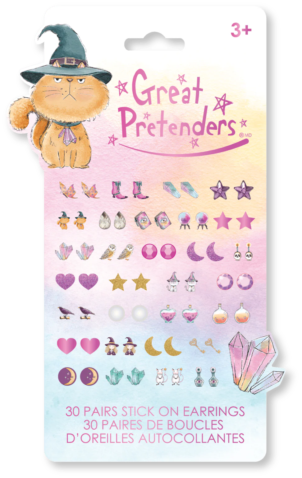 Grumpy Cat Spelltastic Stick  on Earrings by Great Pretenders