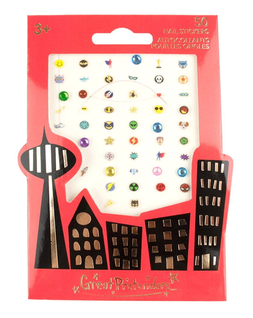 Superhero Nail Stickers by Great Pretenders