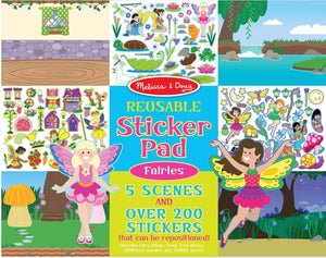Melissa & Doug- Reusable Sticker Pad: Fairies - 200+ Stickers