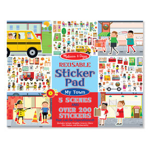 Melissa & Doug- My Town Reusable Sticker Pad